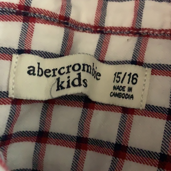 Kids Abercrombie LS button down shirt EUC 15/16 - Picture 3 of 4